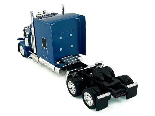 Peterbilt 589 with Stand Up Sleeper Cab Blue Metallic 1/87 (HO) Plastic Model Car by HO Logistics #3