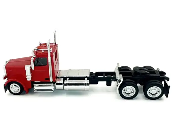 Peterbilt 589 2-Axel Day Cab Red 1/87 (HO) Plastic Model Car by HO Logistics #2