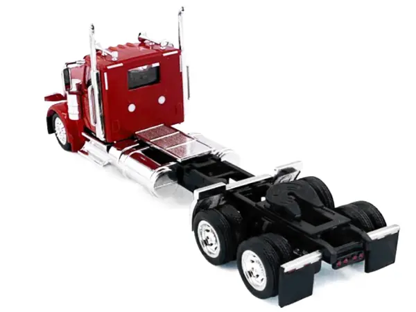 Peterbilt 589 2-Axel Day Cab Red 1/87 (HO) Plastic Model Car by HO Logistics #3