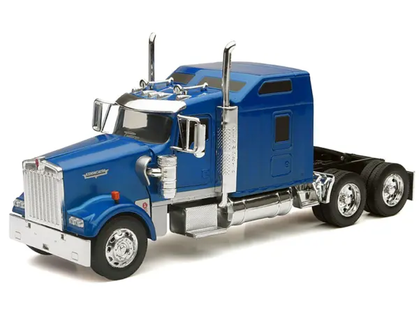 Kenworth W900 Truck Tractor Blue Metallic 1/32 Diecast Model by New Ray #2