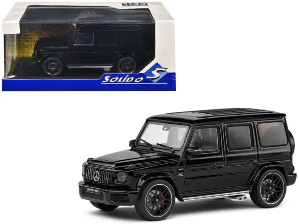 2022 Mercedes-Benz AMG G63 Obsidian Black Metallic 1/43 Diecast Model Car by Solido #1