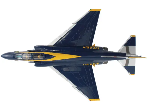 McDonnell Douglas F-4J Phantom II Fighter-Bomber Aircraft "Blue Angels Cdr. Harley Hall 1970 to 1971 Season" United States Navy "Air Power Series" 1/72 Diecast Model by Hobby Master #3