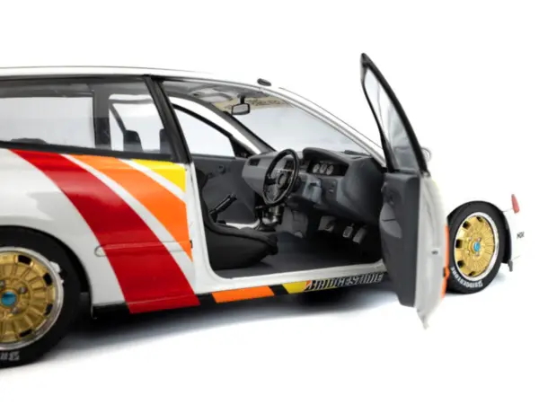 1991 Honda Civic (EG6) RHD (Right Hand Drive) "Mugen Racing" White with Stripes 1/18 Diecast Model Car by Solido #3