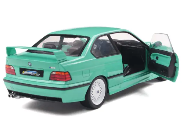 1991 BMW E36 M3 "Solido Works" Mint Green with Mint Green Interior 1/18 Diecast Model Car by Solido #2