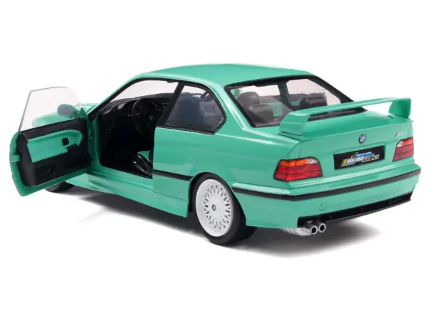 1991 BMW E36 M3 "Solido Works" Mint Green with Mint Green Interior 1/18 Diecast Model Car by Solido #4