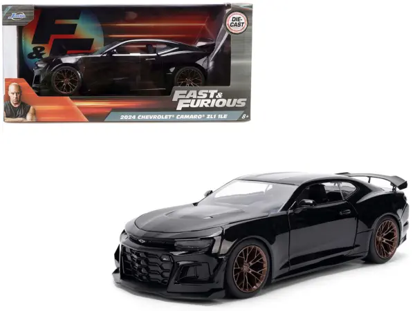 2024 Chevrolet Camaro ZL1 1LE Black "Fast X" (2023) Movie "Fast & Furious" Series 1/24 Diecast Model Car by Jada #1