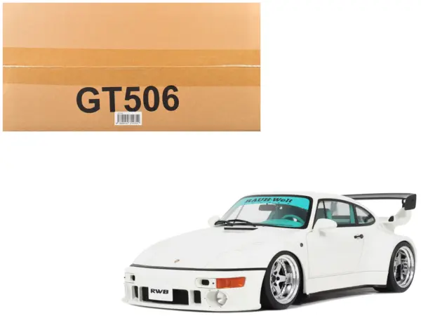 2023 RWB RWBA Slant Nose 964 Grand Prix White 1/18 Model Car by GT Spirit #1