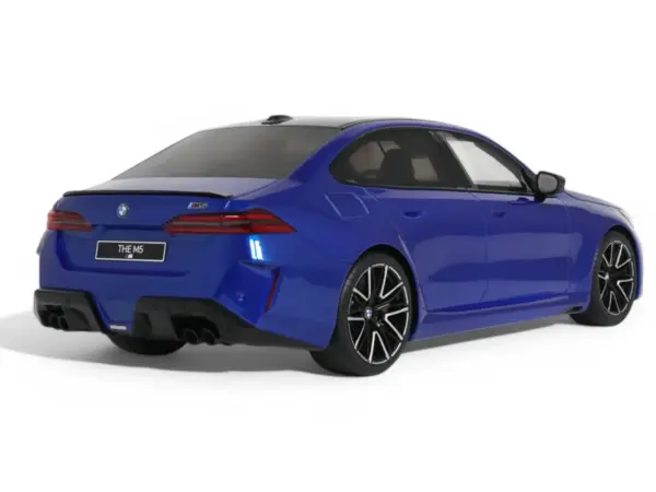 2024 BMW M5 (G90) Marina Bay Blue Metallic with Black Top 1/18 Model Car by GT Spirit #5