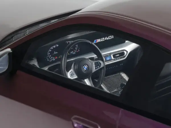 2023 BMW M240i Thundernight Purple Metallic 1/18 Model Car by GT Spirit #3