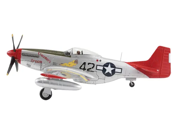 North American P-51D Mustang Fighter Aircraft "Creamer's Dream 1st Lt. Charles White 301st FS Italy" (1945) United States Army Air Force "Air Power Series" 1/48 Diecast Model by Hobby Master #2