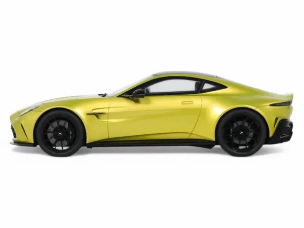 2024 Aston Martin Vantage Cosmopolitan Yellow Metallic with Black Top 1/18 Model Car by GT Spirit #4