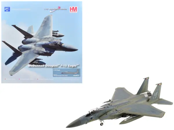 McDonnell Douglas F-15C Eagle Fighter Aircraft "85-0111 11th Air Force Elmendorf Air Force Base Alaska" United States Air Force "Air Power Series" 1/72 Diecast Model by Hobby Master #1
