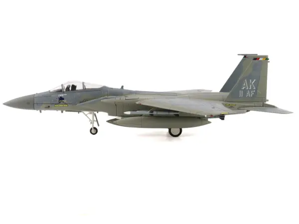 McDonnell Douglas F-15C Eagle Fighter Aircraft "85-0111 11th Air Force Elmendorf Air Force Base Alaska" United States Air Force "Air Power Series" 1/72 Diecast Model by Hobby Master #2