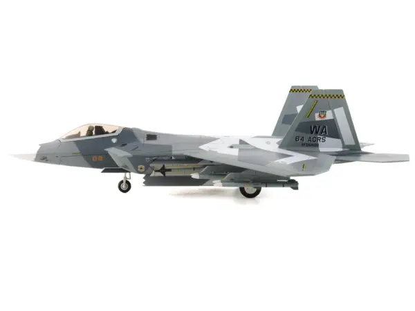 Lockheed F-22 Raptor Stealth Aircraft "Splinter Camouflage" United States Air Force "Air Power Series" 1/72 Diecast Model by Hobby Master #3