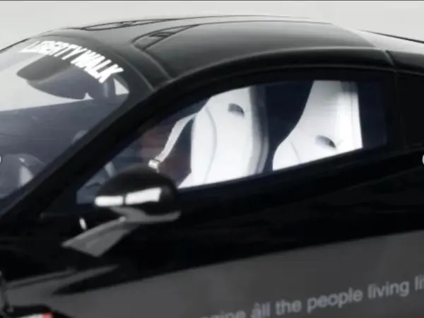 2023 McLaren 720S "LB-Works - Liberty Walk" Black 1/18 Model Car by GT Spirit #3