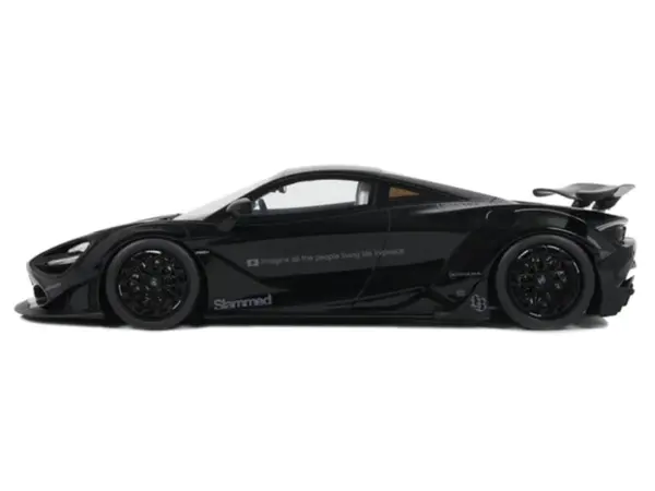 2023 McLaren 720S "LB-Works - Liberty Walk" Black 1/18 Model Car by GT Spirit #4