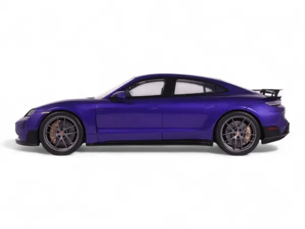 2023 Porsche Taycan Turbo GT Purple Sky Metallic 1/18 Model Car by GT Spirit #4
