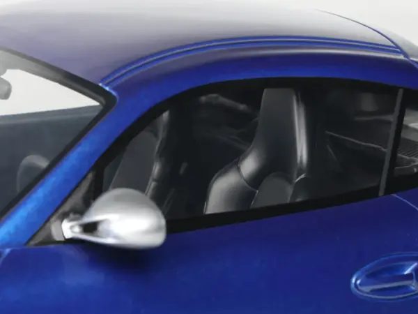 2012 Porsche Cayman R Aqua Blue Metallic 1/18 Model Car by GT Spirit #3