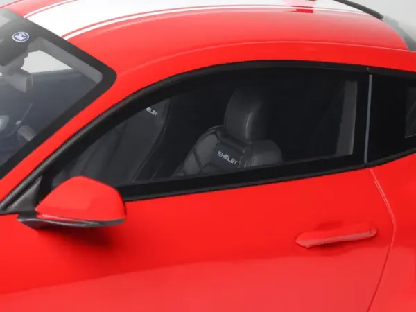 2025 Shelby Mustang Supersnake Race Red with White Stripes 1/18 Model Car by GT Spirit #3