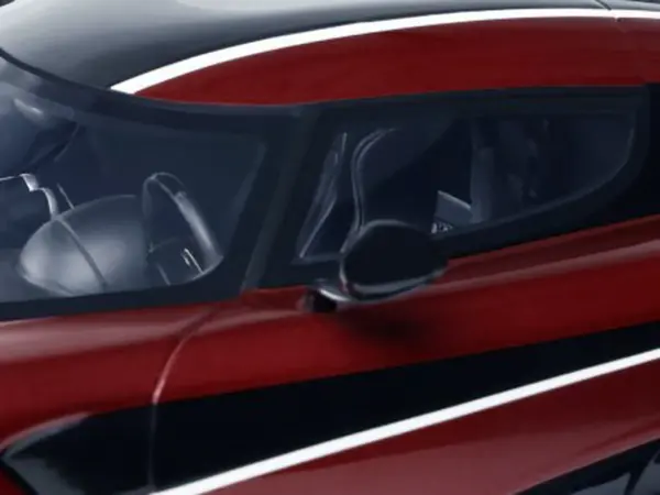 2017 Koenigsegg Agera RS Deep Red Metallic with Black Stripes 1/18 Model Car by GT Spirit #2