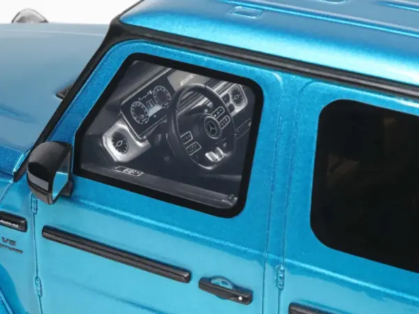 2024 Mercedes-Benz G 63 AMG Hyper Blue Magno Metallic 1/18 Model Car by GT Spirit #2