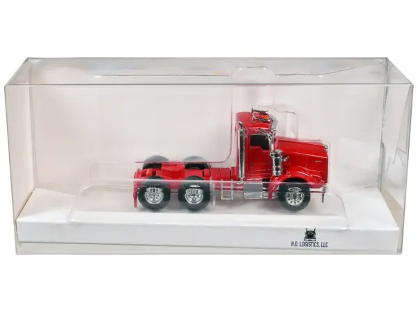 Kenworth T800 Day Cab Red 1/87 (HO) Scale Plastic Model Car by HO Logistics #1