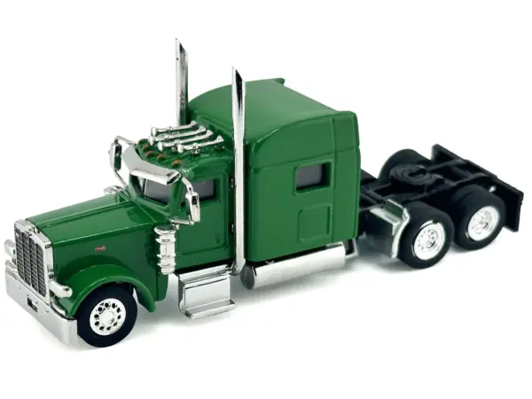 Peterbilt 389 Truck Tractor with Sleeper Cab Green 1/87 (HO) Scale Plastic Model Car by HO Logistics #2