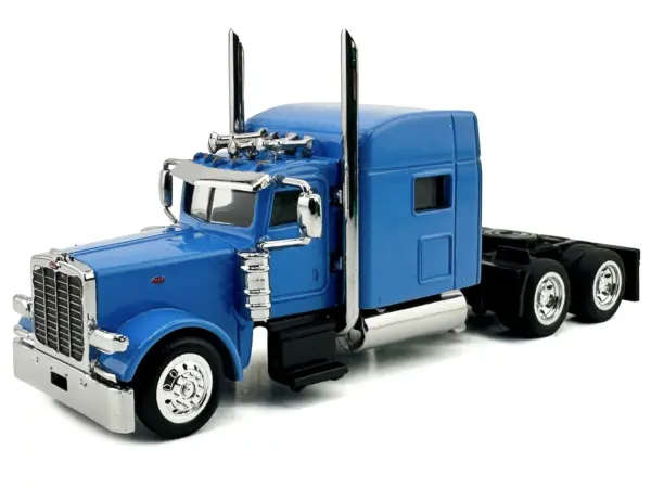 Peterbilt 389 Truck Tractor with Sleeper Cab Baby Blue 1/87 (HO) Scale Plastic Model Car by HO Logistics #2
