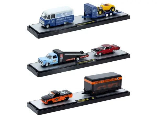 Auto Haulers Set of 3 Trucks Release 93 Limited Edition to 6000 pieces Worldwide 1/64 Diecast Model Cars by M2 Machines #2