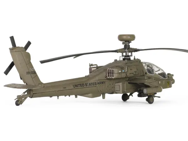 Boeing Apache AH-64D Longbow Attack Helicopter "99-5135 of C Company 1-227 ATKHB 1st Cavalry Division 11th Aviation Regiment (Attack) Karbala Operation Iraq Freedom" (2003) United States Army 1/72 Diecast Model by Forces of Valor #4