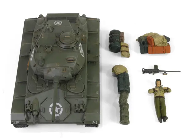 M24 Chaffee Light Tank "8th Armored Division 36th Tank Batallion, Rheinberg Germany World War II" (1945) United States Army "Armoured Fighting Vehicle" Series 1/32 Diecast Model by Forces of Valor #3