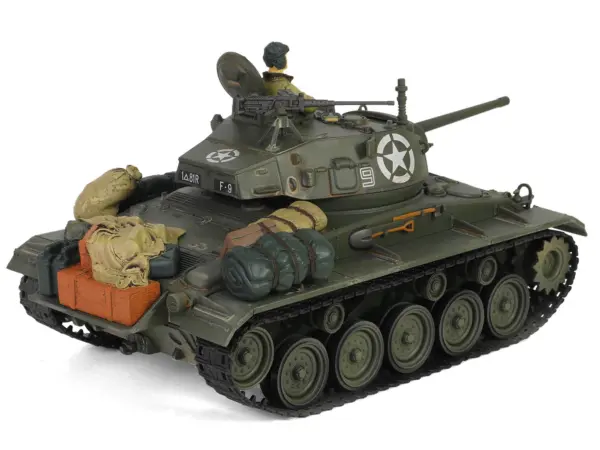 M24 Chaffee Light Tank "8th Armored Division 36th Tank Batallion, Rheinberg Germany World War II" (1945) United States Army "Armoured Fighting Vehicle" Series 1/32 Diecast Model by Forces of Valor #4
