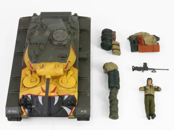 M24 Chaffee Light Tank "Tiger Face 79th Tank Btn Han River South Korea" (1950) United States Army "Armoured Fighting Vehicle" Series 1/32 Diecast Model by Forces of Valor #5