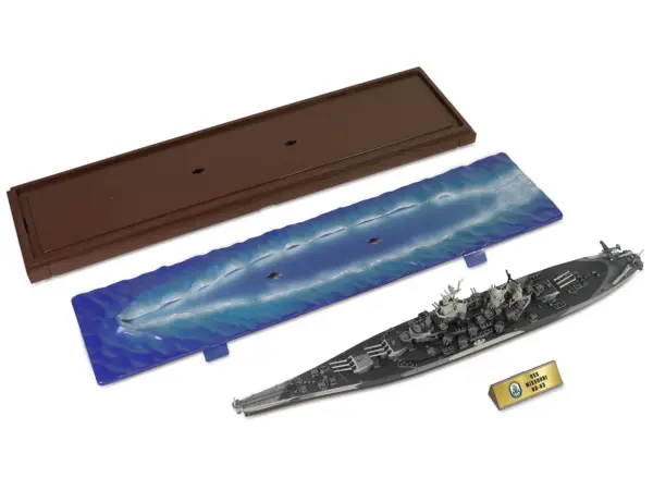USS Missouri (BB-63) Iowa-class Battleship "Battle of Okinawa" (1945) United States Navy (Waterline Edition) "Battleship" Series 1/700 Diecast Model by Forces of Valor #3