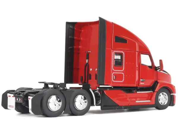 Kenworth T680 76" High Roof Sleeper Cab Truck Tractor Viper Red "Transport Series" 1/50 Diecast Model by Diecast Masters #3