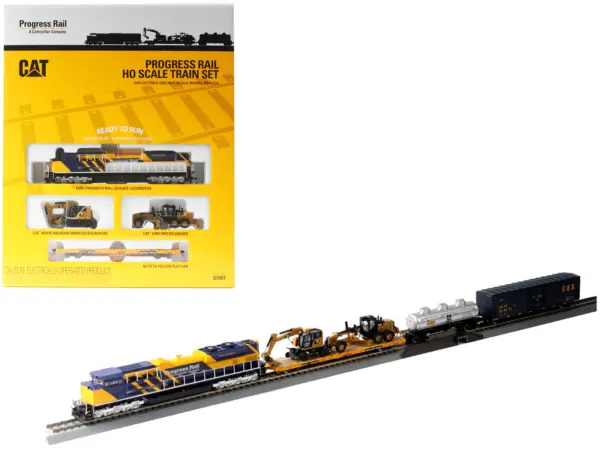 Progress Rail 100th Anniversary Train Set 1/87 (HO) Diecast Models by Diecast Masters #1