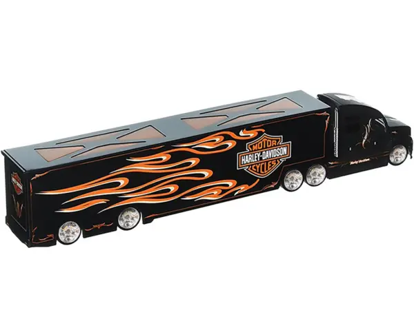 Harley Davidson Custom Hauler Trailer Black "Custom Haulers" Series 1/64 Diecast Model by Maisto #2