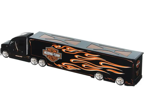 Harley Davidson Custom Hauler Trailer Black "Custom Haulers" Series 1/64 Diecast Model by Maisto #3