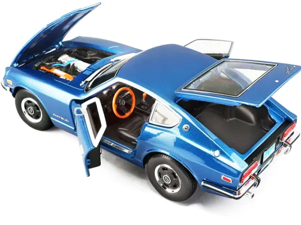 1971 Datsun 240z Blue Metallic 1/18 Diecast Model Car by Maisto #2