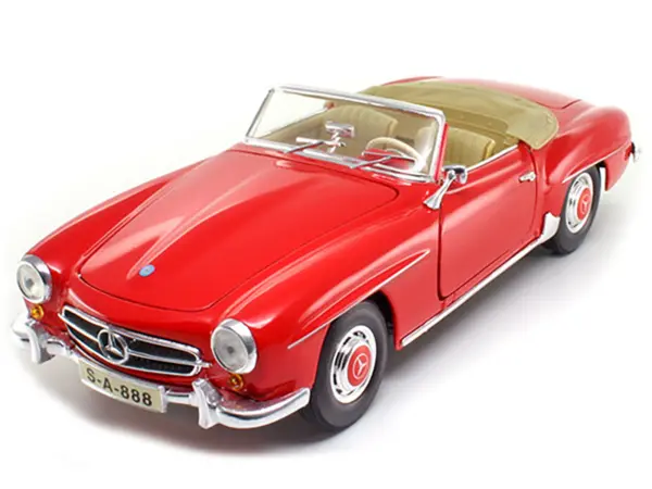 1955 Mercedes Benz 190 SL Red 1/18 Diecast Model Car  by Maisto #2