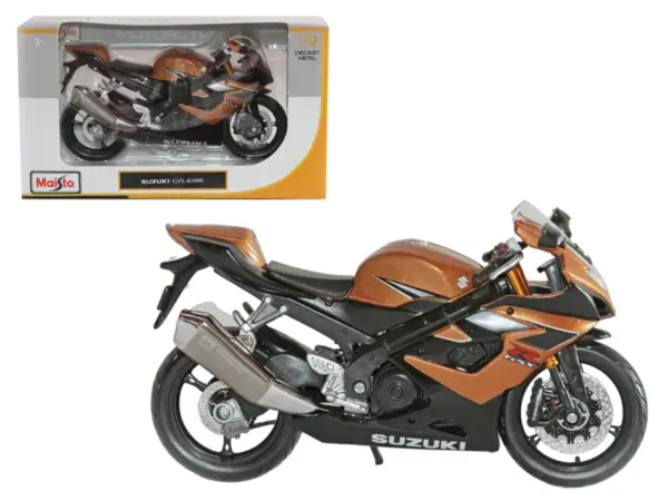 Suzuki GSX R1000 Bronze 1/12 Diecast Motorcycle Model by Maisto #1