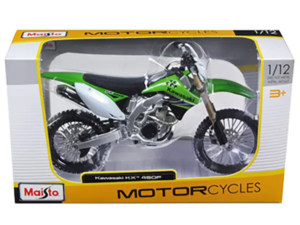 Kawasaki KX 450F Green 1/12 Diecast Motorcycle Model by Maisto #3