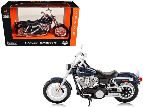 2006 Harley Davidson FXDBI Dyna Street Bob Bike Motorcycle Model 1/12 by Maisto #1