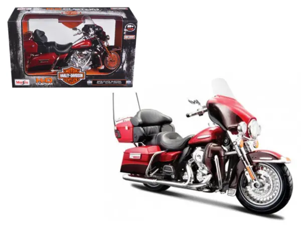 2013 Harley Davidson FLHTK Electra Glide Ultra Limited Red Bike 1/12 Diecast Motorcycle Model by Maisto #1
