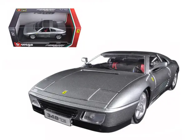 Ferrari 348 TS Grey 1/18 Diecast Model Car by Bburago #1
