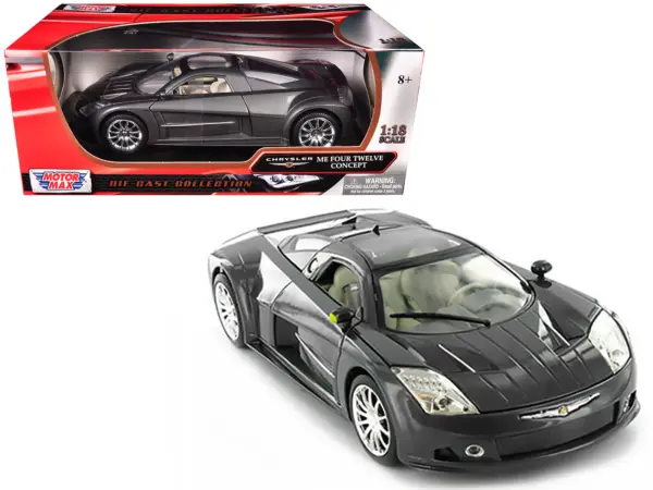 Chrysler Me Four Twelve Concept Car Grey 1/18 Diecast Model Car by Motormax #1