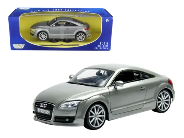 2007 Audi TT Coupe Grey 1/18 Diecast Car Model by Motormax #1