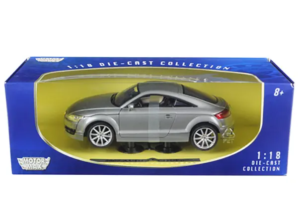 2007 Audi TT Coupe Grey 1/18 Diecast Car Model by Motormax #3