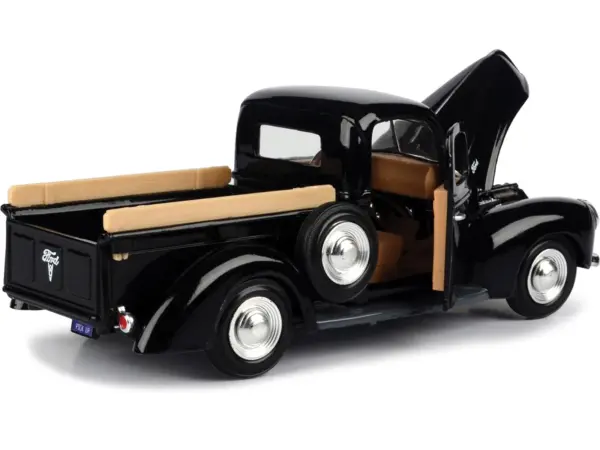 1940 Ford Pickup Truck Black 1/24 Diecast Model Car by Motormax #3