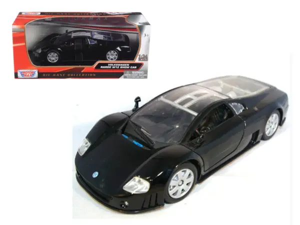 Volkswagen Nardo W12 Show Car Black 1/24 Diecast Model Car by Motormax #1
